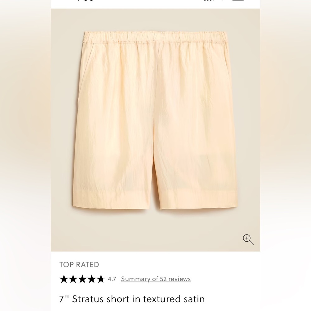 Jcrew Satin Shorts